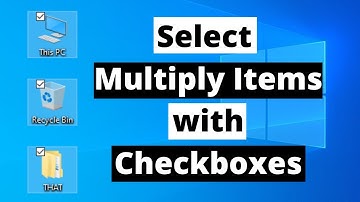 How to use checkboxes to select multiple items | Enable checkboxes in windows