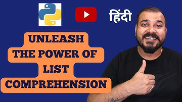 Tutorial 20- Become a Pro with Python List Comprehensions With 1 Line Of Code |Krish Naik Hindi