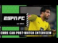 Emre can talks gio reyna injury following borussia dortmunds 20 win over vfb stuttgart  espn fc