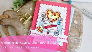 Valentine Card Series 2021 #3 | Copic Coloring | Lawn Fawn