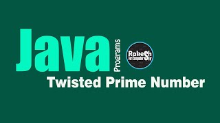 #Twisted #Prime #Number By #rakssir