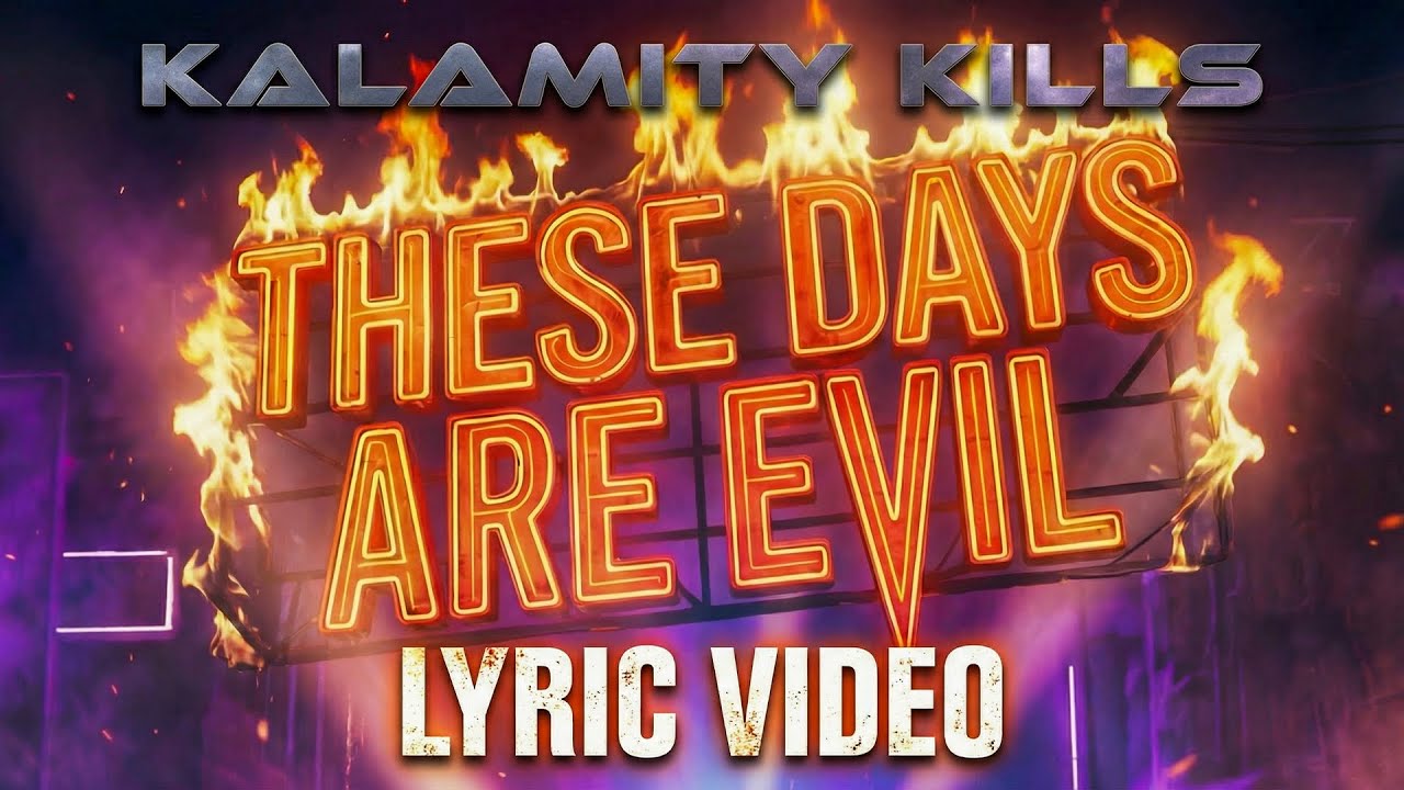 THESE DAYS ARE EVIL - Official Lyric Video | KALAMITY KILLS