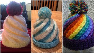 Stylish Swirled Hat,Cap Designs2022Knitting Patterns