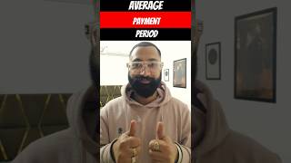 Short-244 AVERAGE PAYMENT PERIOD aka Days Payable Outstanding #hunnybhaiya #1m #financialanalysis