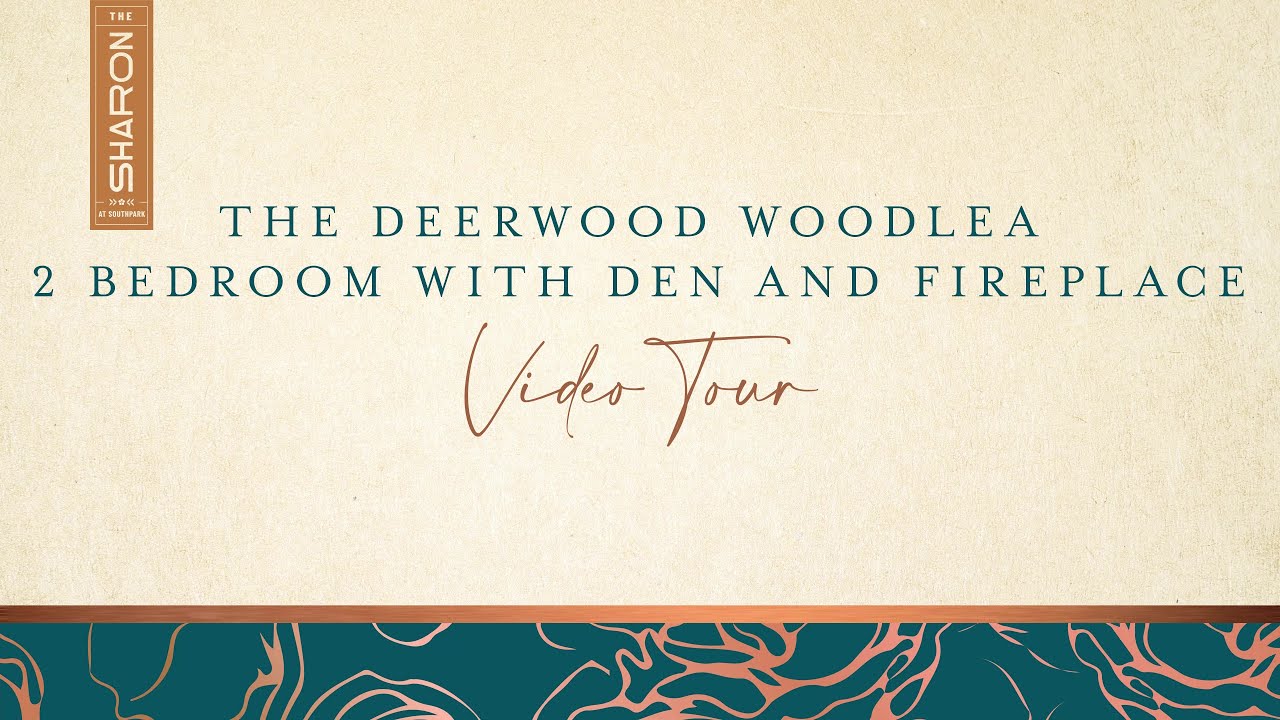 The Deerwood Woodlea 2 Bedroom with Den and Fireplace at The Sharon at SouthPark