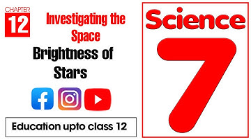 Class 7 Science Chapter 12 |  Brightness of stars@educationuptoclass12
