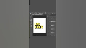 Photoshop tutorial 2021: LONG SHADOW TEXT EFFECT | Bhushan Boudhankar | #Shorts