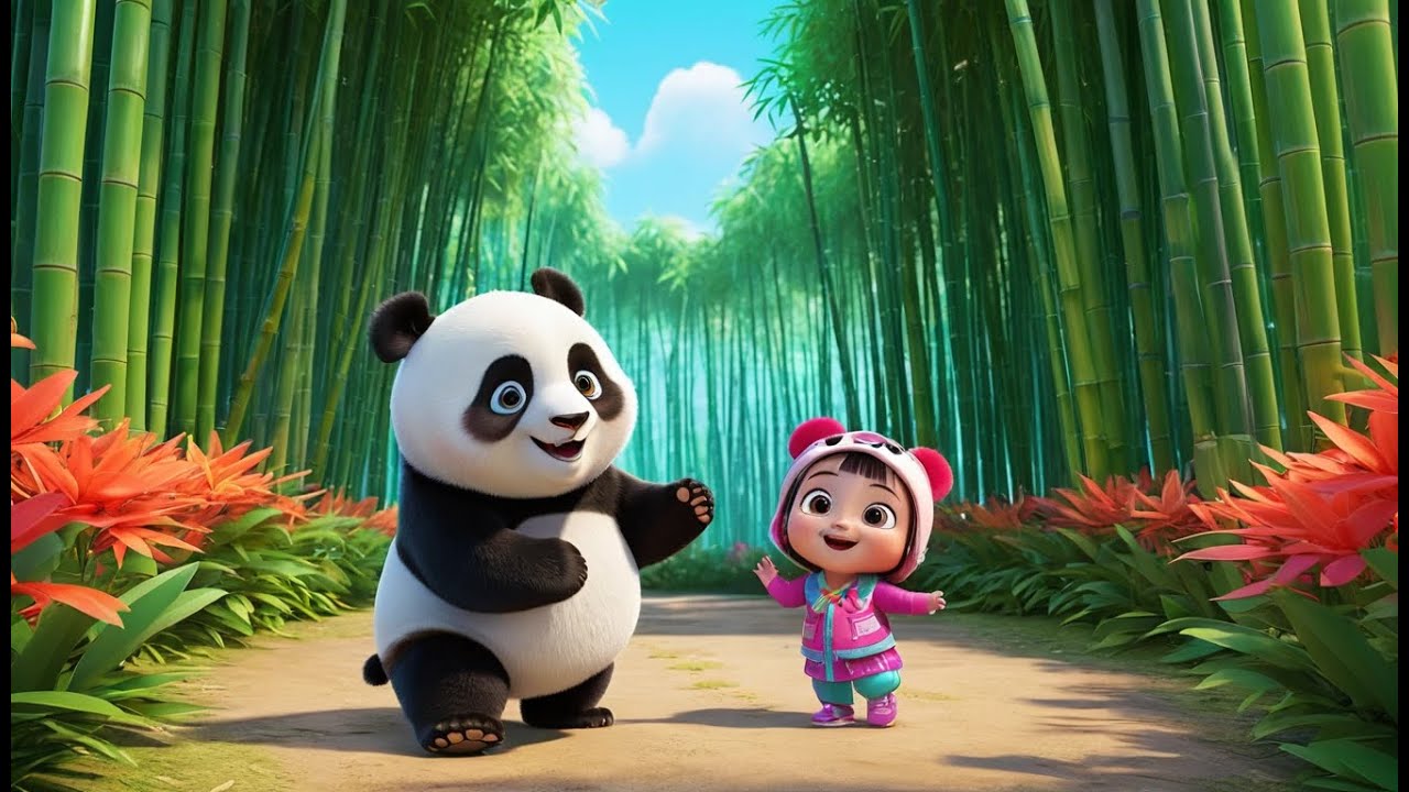 Panda Bear, Panda Bear, Spin Around! | Fun Panda Dance Song for Toddlers | Playful Animal Rhyme