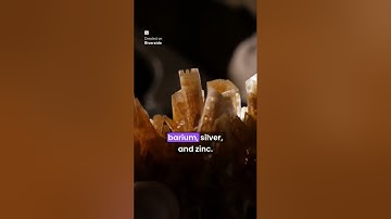 Boven- en onderelementen in minerale afzettingen.