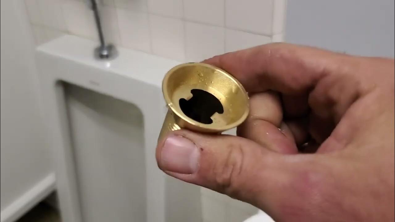 Replacing a Sloan Urinal Flushometer (Kinda) Had to Jerry Rig it, but