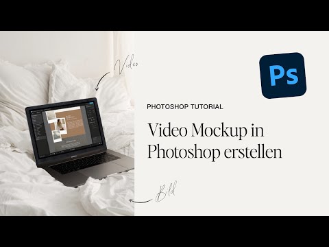 Video Mockup in Photoshop erstellen | Video in Bild einfügen Photoshop Tutorial Deutsch