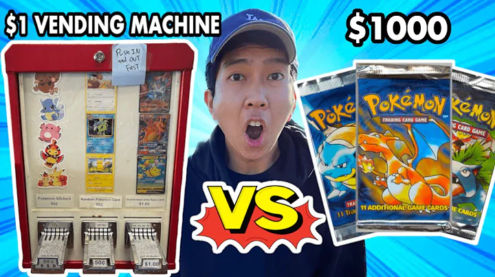 $1 Pokemon VENDING MACHINE VS Booster Packs