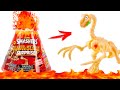 Вулканы Смешерс! Внутри скелет Динозавра Smashers Lava Slime Surprise ZURU