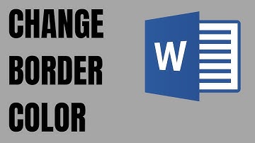 How to Change Border Color in Word
