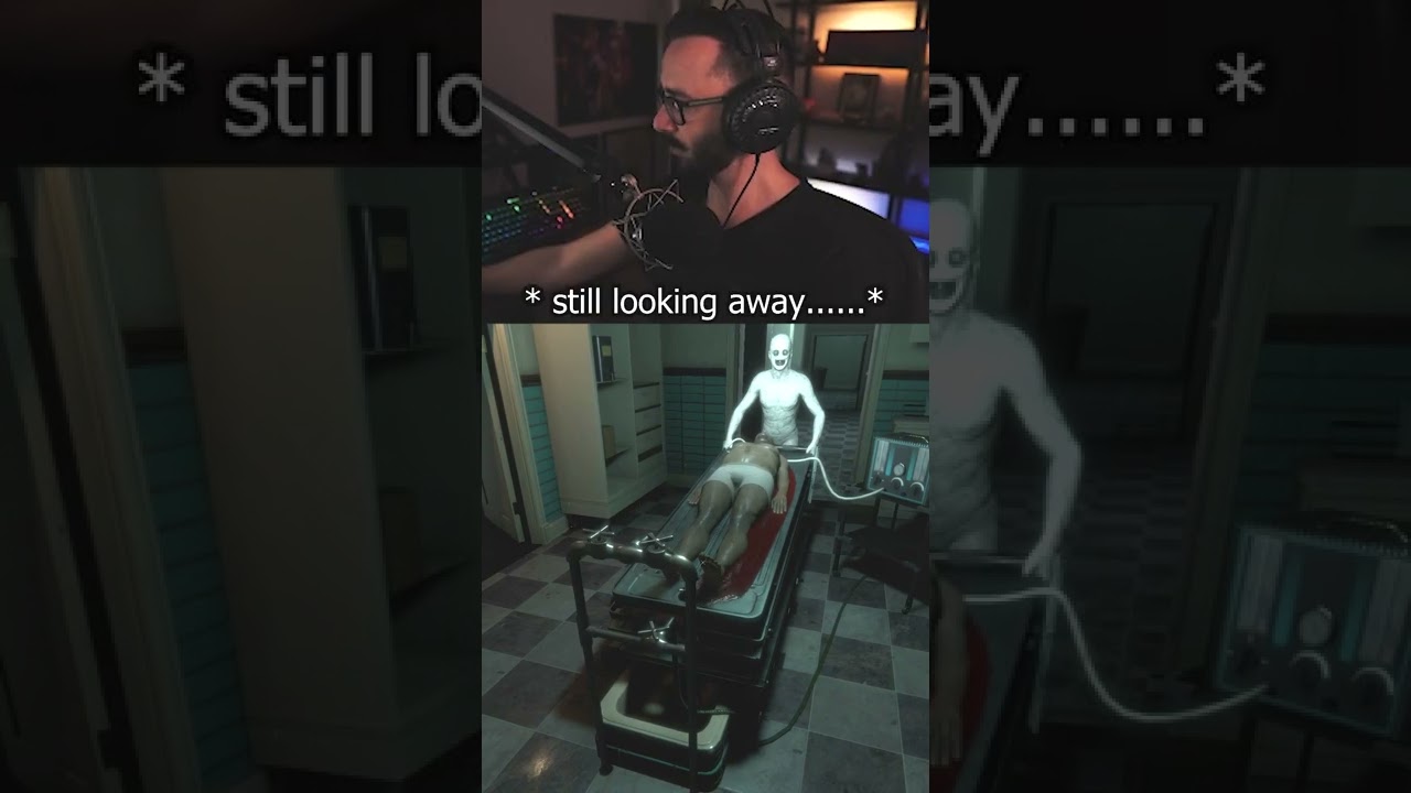 This is why you don't look away while playing a horror game...