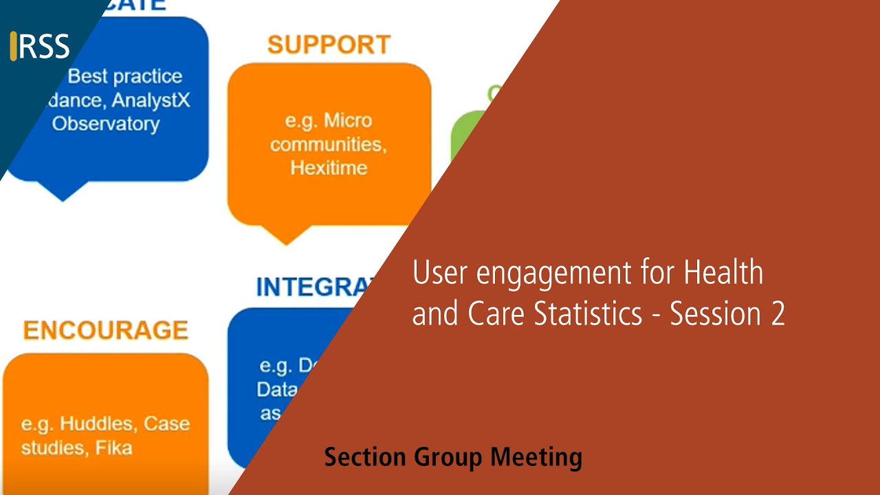 User engagement for Health and Care Statistics - Session 2