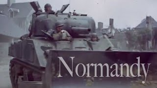 REEL 2 - Sensationally restored COLOR FOOTAGE by George Stevens, NORMANDY INVASION & BREAKOUT