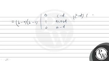 Using properties of determinants, prove the identities: \[ \left|\begin{array}{lll} 1 & b c+a d ...