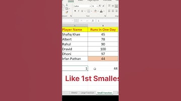 Large Function Ms Excel #Shorts #short #msexceltutorial #exceltips #excelformula #excelinhindi