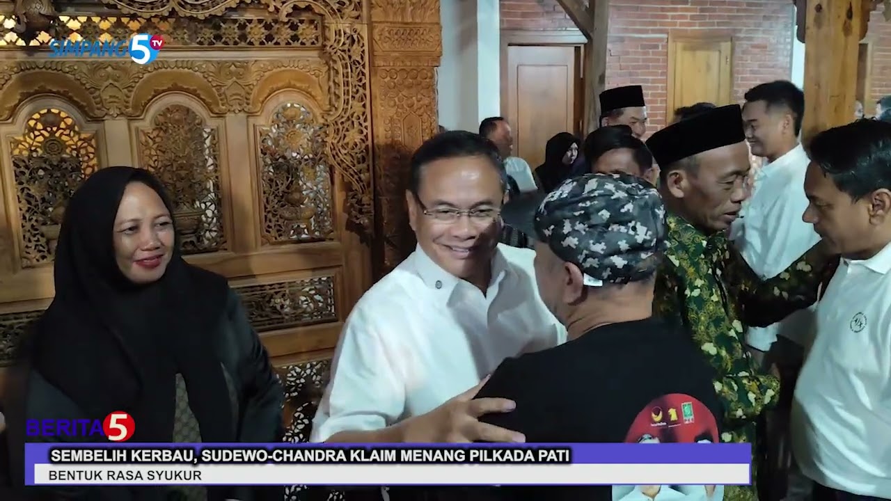 SEMBELIH KERBAU, SUDEWO CHANDRA KLAIM MENANG PILKADA PATI