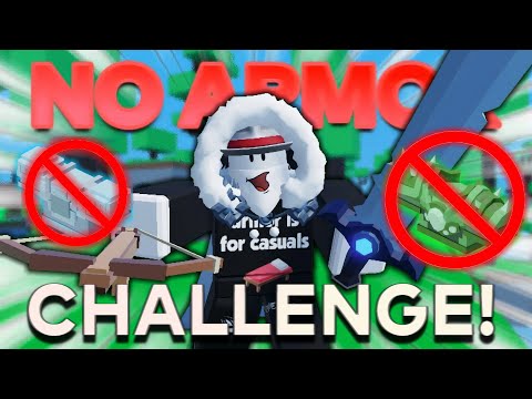 I Clutched a 4v1 with NO Armor! (Roblox Bedwars)