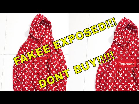 supreme louis vuitton hoodie real vs fake