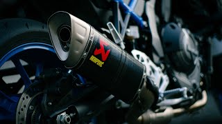 Akrapovic Carbon w/o DB Killer | Suzuki GSX-8S | POV 4K