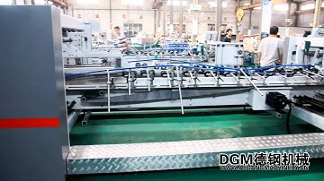 DGM MEGAFOLD 1650SL FOLDER GLUER Producing lock bottom boxes