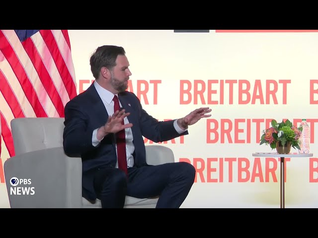 WATCH: Vance says political 'realignment' happening, disagreements in MAGA movement should be aired