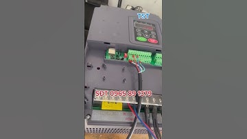 Biến tần INVT 1 pha 220V ra 3 pha 380V mới, đẹp. #bientan #delta #electrician #automobile #cnc #abb