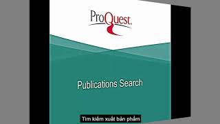 Hướng dẫn sử dụng Cơ sở dữ liệu ProQuest Central 2019