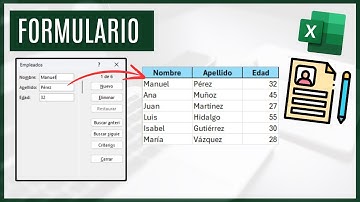 Cómo crear un FORMULARIO de DATOS en Excel 📝