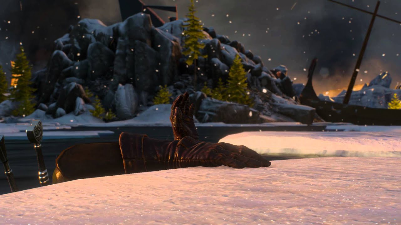 The Witcher 3 - On Thin ice: Caranthir Dead, Eredin's Nagflar Destroys Nilfgaard Fleet Cutscene