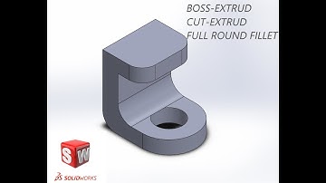 solidworks lesson 18 ,  Full round fillet