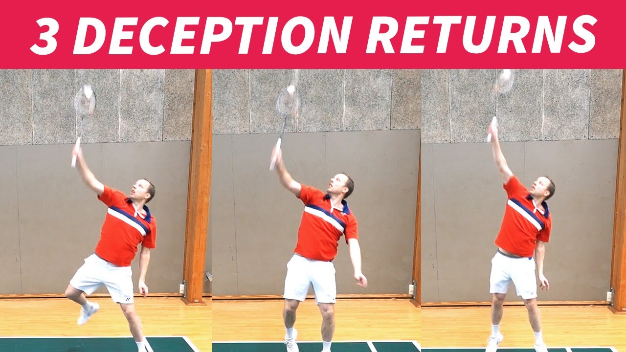 Badminton serve returns - Deceptions on high serve - YouTube