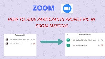 HOW HOST CAN HIDE PARTICIPANTS PROFILE PIC IN MEETING ON ZOOM APP