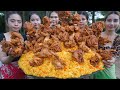 Yummy cooking Chicken wing crispy with rice fried recipe - Amazing video