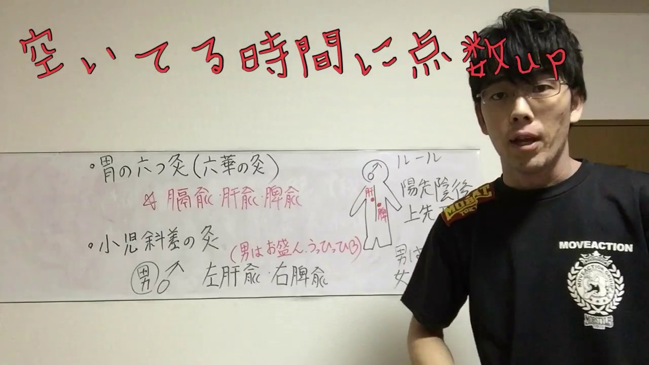 胃の六ツ灸・小児斜差の灸【鍼灸国試動画】 - YouTube