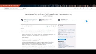 [EMEA and India] Gale Research Complete - Working with Documents