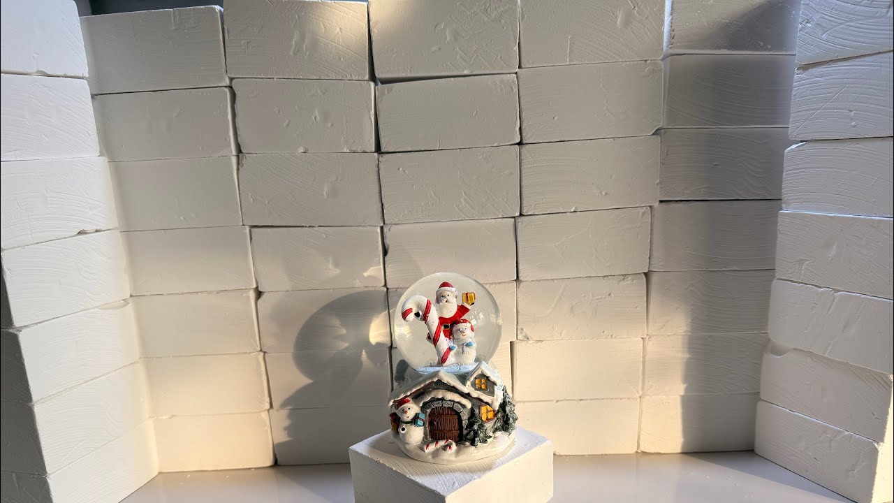 50+ Mass crush Pure white gym chalk丨chalk buttery 丨暴击粉笔块asmr