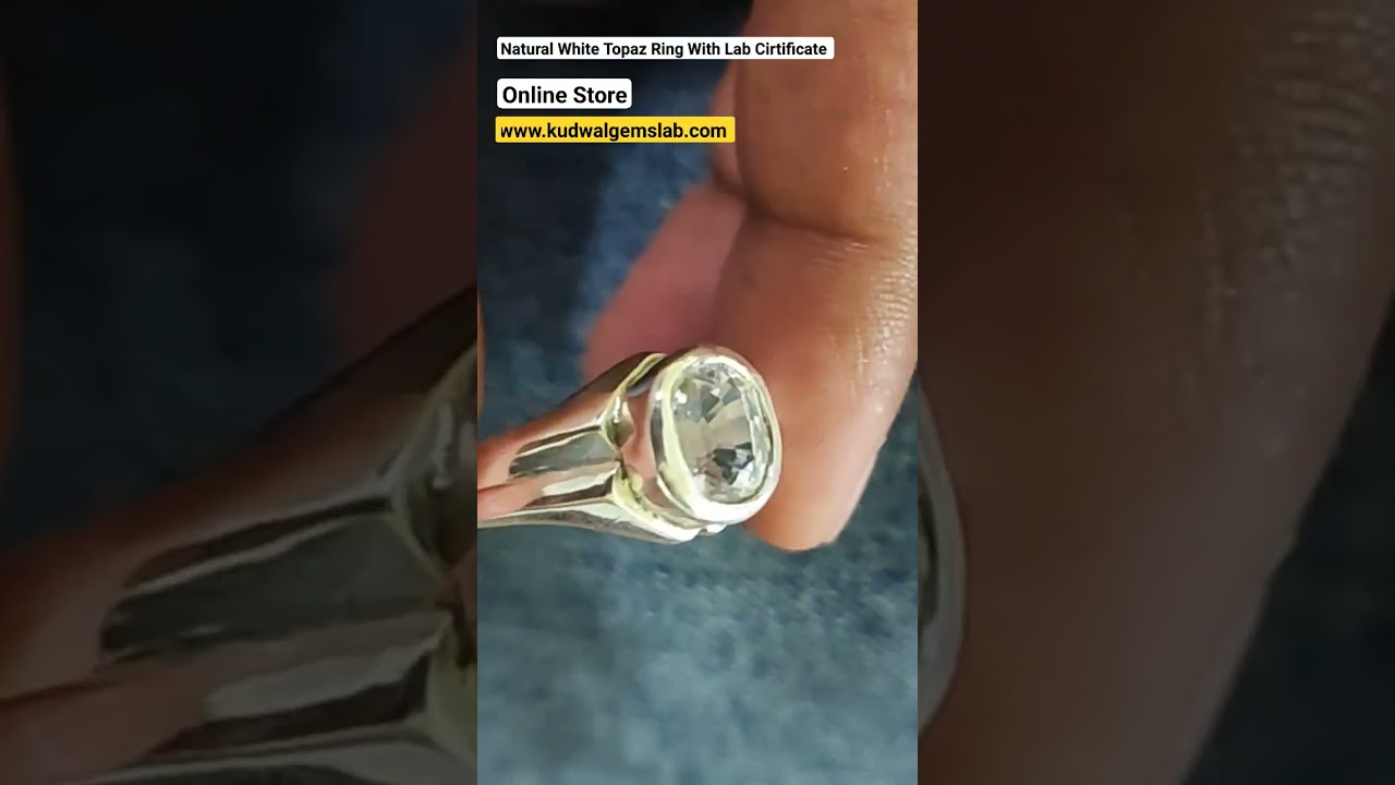 Super Quality Natural White Topaz With Lab Report 