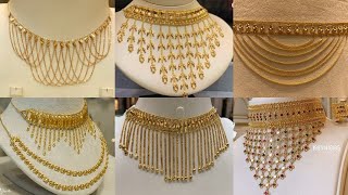 Latest arabic gold necklace designs 
