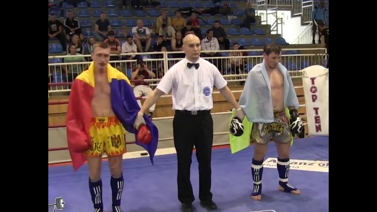 Валентин Рыбалко(Украина) vs. Константин Беженару (Румыния) WordCup Szeged 2014 К1 (кикбоксинг)