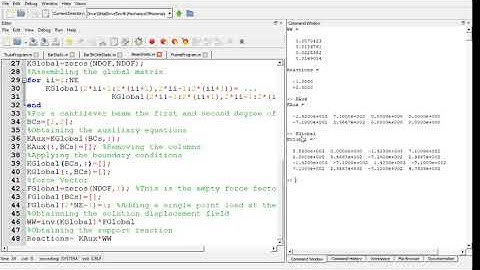 FEM-Beams: 06 Beam Program (Octave, Matlab, Freemat)