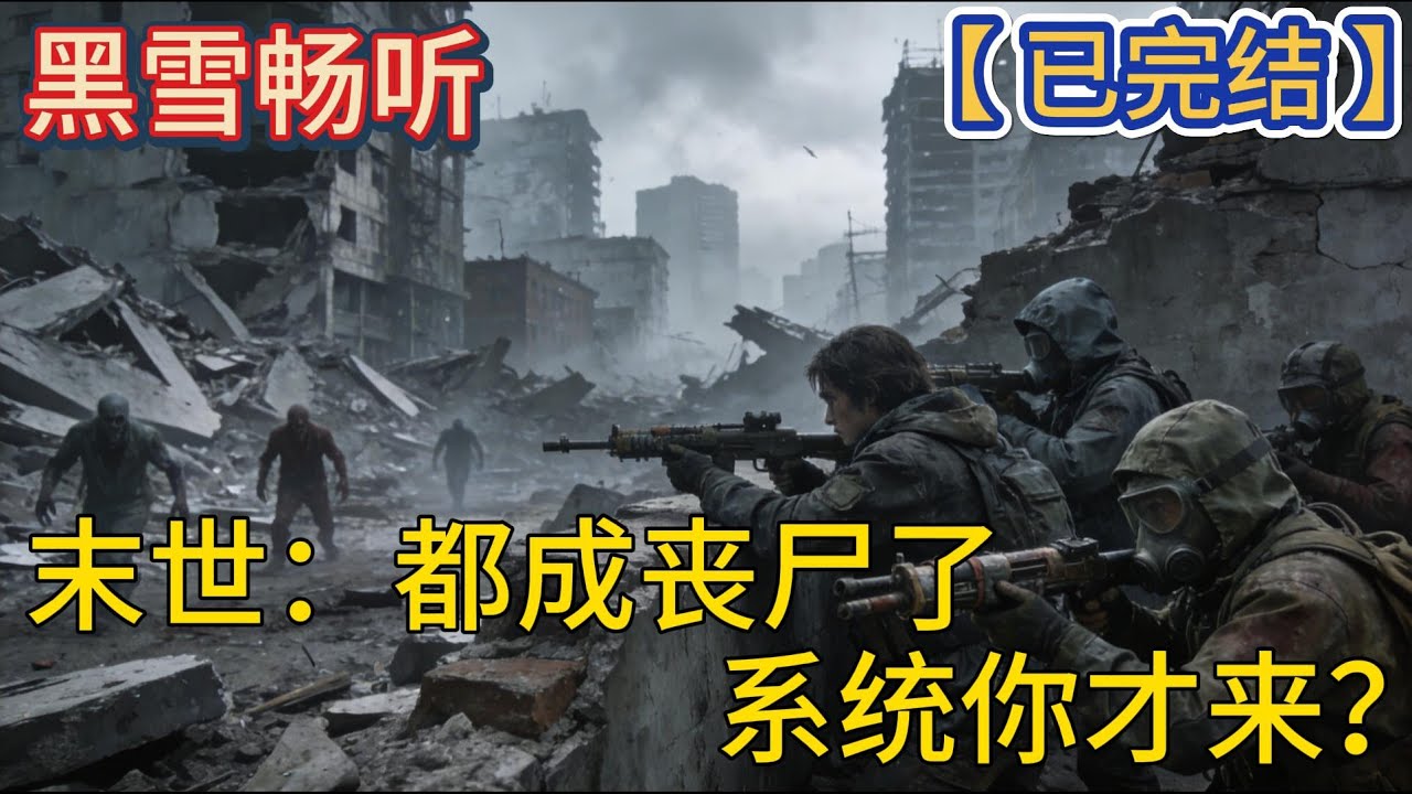 【已完结】🔥《末世：都成丧尸了，系统你才来？》🔥#系统 #穿越 #末世 #科幻 #一口气看完 #有声小说