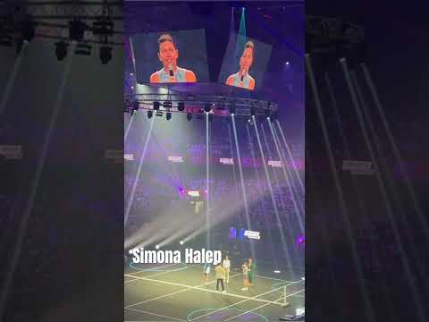 Simona Halep la Sports Festival, demonstrativ de tenis cu Steffi Graf, Andre Agassi și Andrei Pavel
