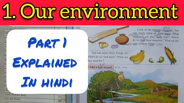 EVS CHAPTER 1 OUR ENVIRONMENT CLASS 3 EXPLAINED IN HINDI - PART 1 - MAHARASHTRA BOARD  CHP. 1 STD 3