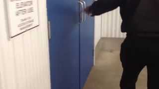 Unknown Hydraulic Freight Elevator @ Access Storage Mississauga, ON (Going Up)