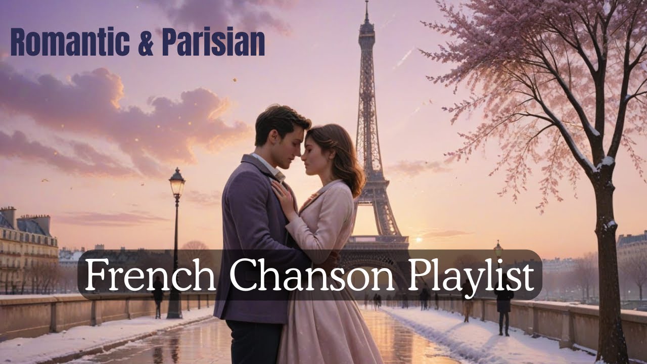 Relaxing French Chanson Playlist | Paris Night Ambience & Romantic Songs