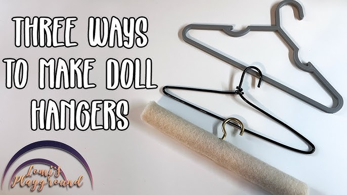 DIY Wire Barbie Clothes Rack and Hangers 